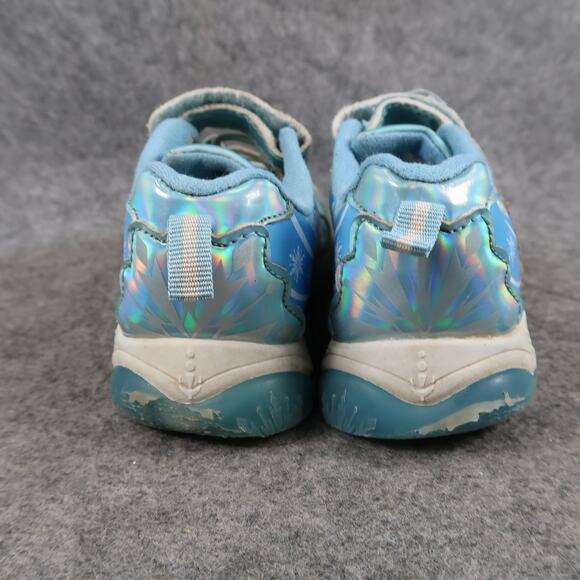 Frozen Shoes Kids Toddler 9 Casual Sneakers Anna Elsa Disney Characters Easy On - Picture 5 of 12